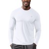 Zengjo Base Layer Men Athletic Lightweight(White,XXL)