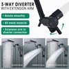 V-Frankness Shower Heads with Handheld Spray Combo, 13 Inches Rain