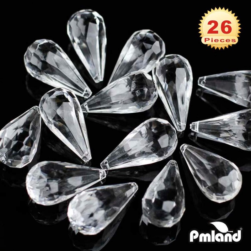 PMLAND Hanging Acrylic Crystal Rain Drop Tear Drop Like Diamond