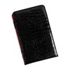 Laroal Golf Scorecard PU Leather Crocodile Pattern Golf Scorebook with