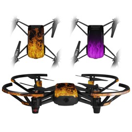 Skin Decal Wrap 2 Pack for DJI Ryze Tello Drone Open Fire Drone NOT Included