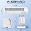 shinic Window Fan with Reversible Airflow, 4 Speeds, Thermostat Remote