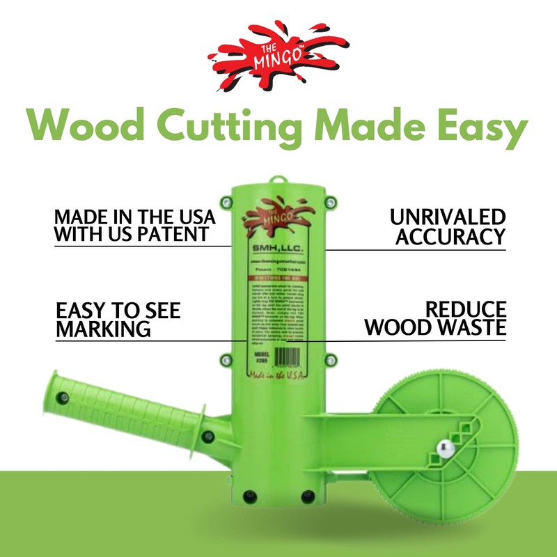 Mingo Firewood Marking Wheel -Chainsaw Firewood Measuring Tool Marking -
