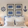 MDLUU Wooden Nautical Ship Steering Wheel, Small Ship Rudder and
