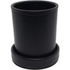 Black PU Leather Dice Cup, Black Premium Felt Lined with