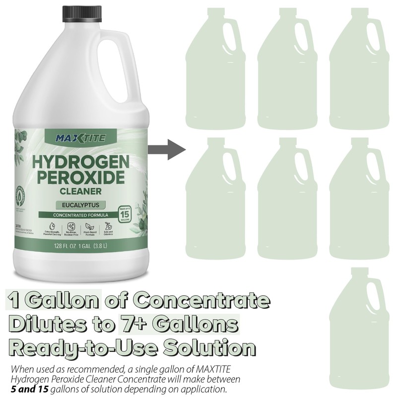 MAXTITE MAXTITE Ultra-Concentrated Hydrogen Peroxide Cleaner - Eucalyptus Scent, 1