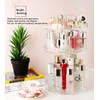 Botide Diamond Cosmetic Storage Box Transparent Acrylic Swivel Shelf Desktop