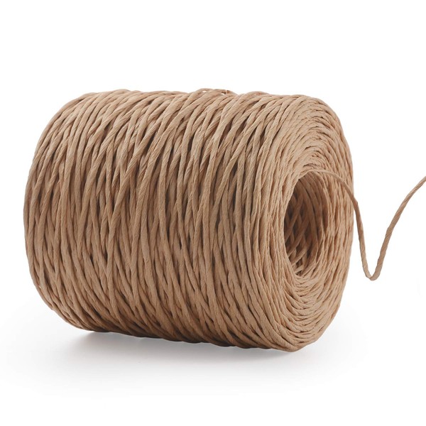 Herefun 200 m Paper Cord, Paper Wire, Natural Decorative String,
