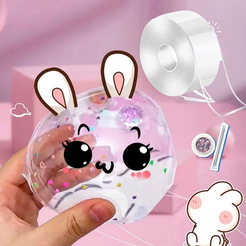 White Creative Nano Tape Bubbles, DIY Multiple Play Methods Intellectual