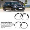 4 Pcs Air Outlet Cover Carbon Fiber Style Dashboard AC