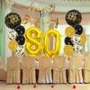 Gold 100th Birthday Decorations Party Supplies-Gold Happy 100th Birthday Banner
