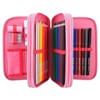 Depesche TOPModel 12230 One Love 3-Compartment Pencil Case with Glitter,