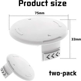 MOECSHSY AC14HCA Trimmer Spool Cover Cap,Durable Spool Cap for Ryobi Compatible with RYOBI ONE+ Ryobi One Plus+ Spool Cover Caps Replacement 2 PCS