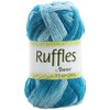 Darice 28-Yard Weaving Yarn, 3.5-Ounce, Fancy Ruffles Teal