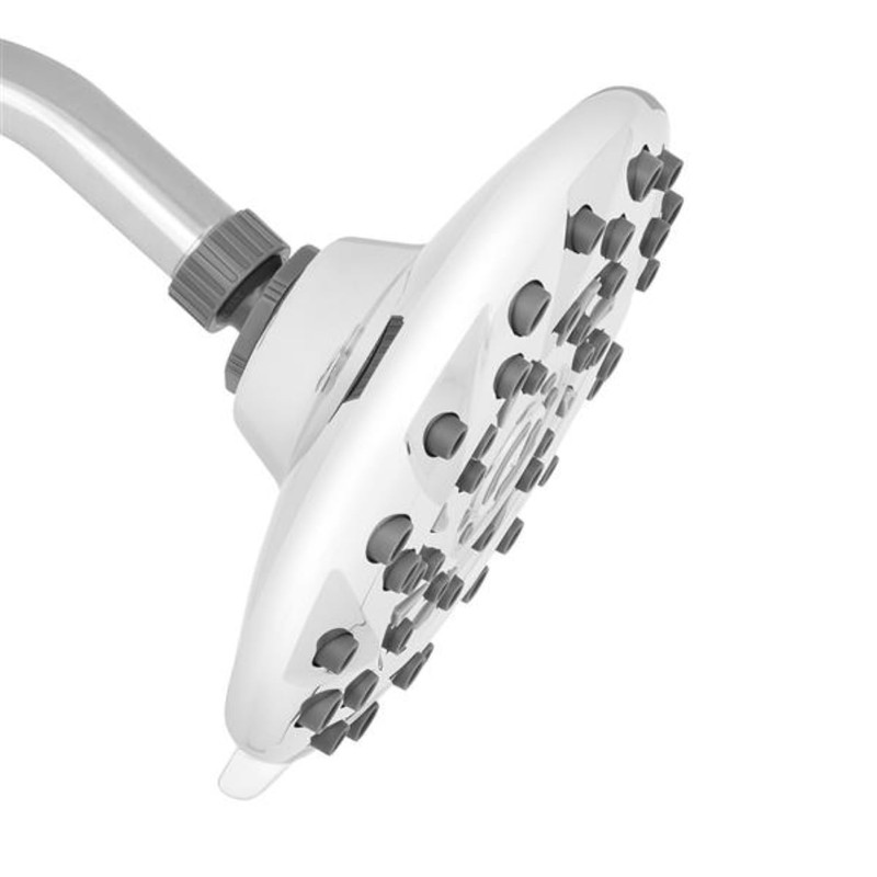 Rainfall 6 Setting Wall Mount Showerhead - with PowerPulse Massage,