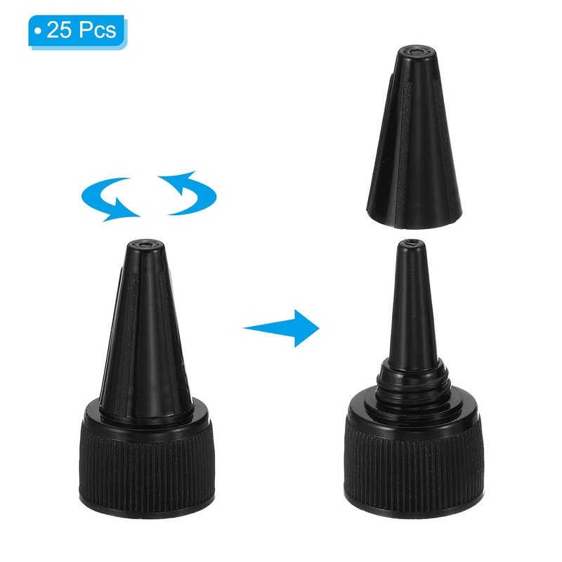 PATIKIL Twist Bottle Caps, 25Pcs 18/410 Squeeze Bottle Cap Replacement
