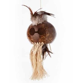 The Islander Group Hawaiian Warrior Helmet Mask Natural Large Makini