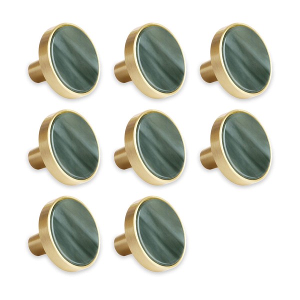 Pack of 8 Dresser Knobs Brass Cabinet Knobs Decorative Drawer