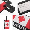 Didiseaon Luggage Labels for Suitcases - 2 Pack Canadian Flag