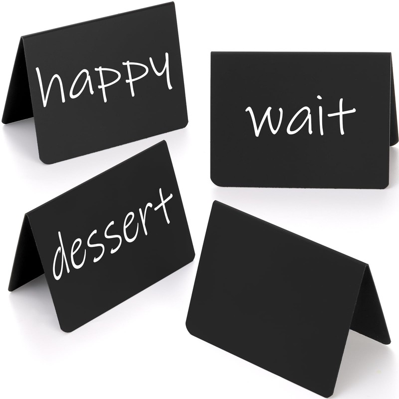 Tosnail 30 Pack 4 x 3 Inches Mini Chalkboard Signs,