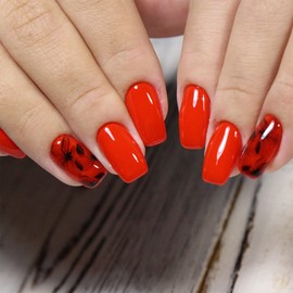 120 Pieces Acrylic Nail Tips Fake Coffin Nail Full Cover Ballerina Shape Nails 10 Sizes Women Artificial False Nail in Clear Box (Clear)