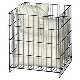 Black Square Dump Bin Display - 30 H x 26 W x 26 D Inches