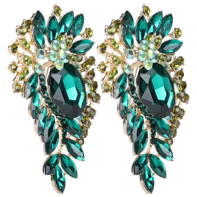 2Pcs Corsage Brooch Fashion Retro Exquisite Alloy Pins Applique Clothing
