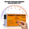 Attic Fan Thermostat-Control, Adjustable Thermostat with Overload Protector, Temperature Controlled
