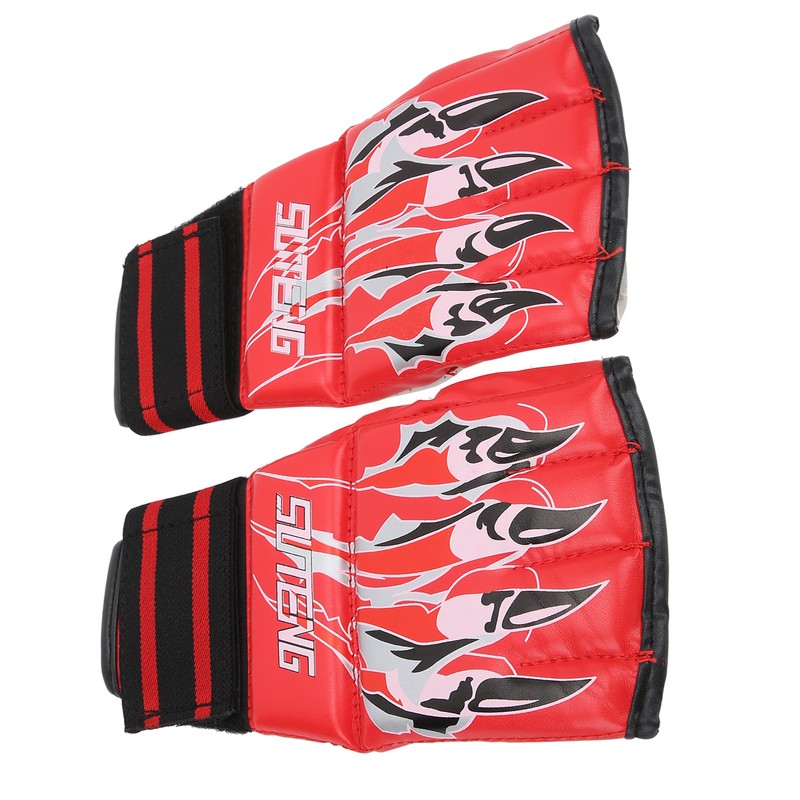 Pair Fight Gloves HalfFinger SweatProof with High Elastic Band for