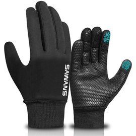 SAWANS Kids Winter Cycling Gloves Running Boys Touch Screen Anti Slip Thermal Children Girls Warm Outdoor Bike Sport Football, Rugby, Mountain Biking, Walking Ski Ages 4-12 (Black, L (10-12 Years))