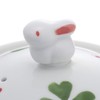 Pottery Arita Ware Four Leaf Clover Pot (With Rabbit and