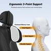 zorunowa Car Headrest Pillow, Thickened Memory Foam Road Pal Headrest,