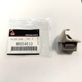 Genuine Mitsubishi OE Sun Visor Clip Beige Tan MR654610 Lancer 2007-2017 Outlander 2008-2020 (Sold Individually)