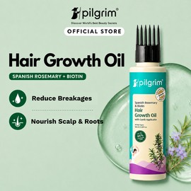 Pilgrim Rosemary & Biotin Hair Growth Oil 100ml | Promote Stronger Hair Roots & Fuller Hair