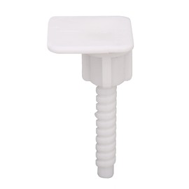 2 Pairs Seat Screws Plastic Hinge Bolts for Top Mount Toilet Seat Heavy Duty White