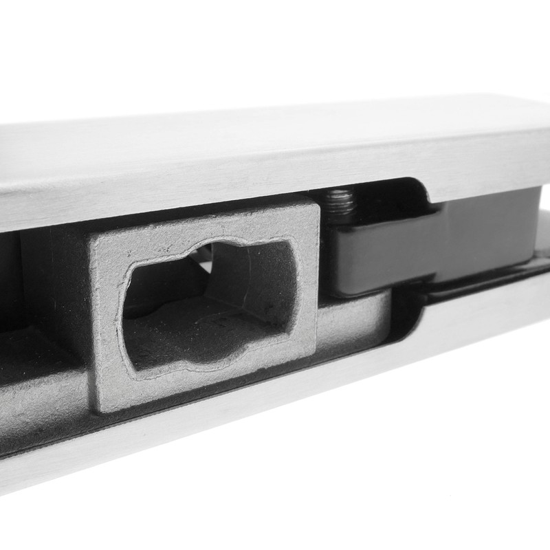 PrimeMatik - Door patch fitting. Lower corner hinge in aluminum
