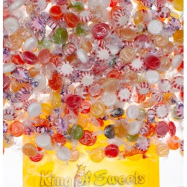King of Sweets Candy Jar Favorites Hard Candy Mix in a Bulk Resealable Bag - 2 Pound
