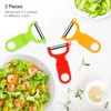 Original Vegetable Fruit Peeler Carbon Steel Blade 3 Pack Red/Green/Yellow…