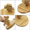 Amamcy Cute Tiger Cell Phone Holder Stand Wooden Smartphone Desk