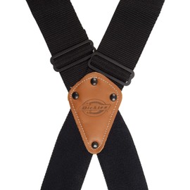 Dickies mens Industrial Strength Suspenders apparel suspenders, Black, One Size US