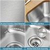 MONSINTA Bar Sink, 15 Inch Undermount Kithcen Sink, 15" x