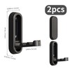 2PCS Foldable Wall Hooks, Heavy Duty Zinc Alloy Folding Coat