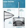 Pawfly Aquarium Fish Net with Telescopic Stainless Steel Handle 8