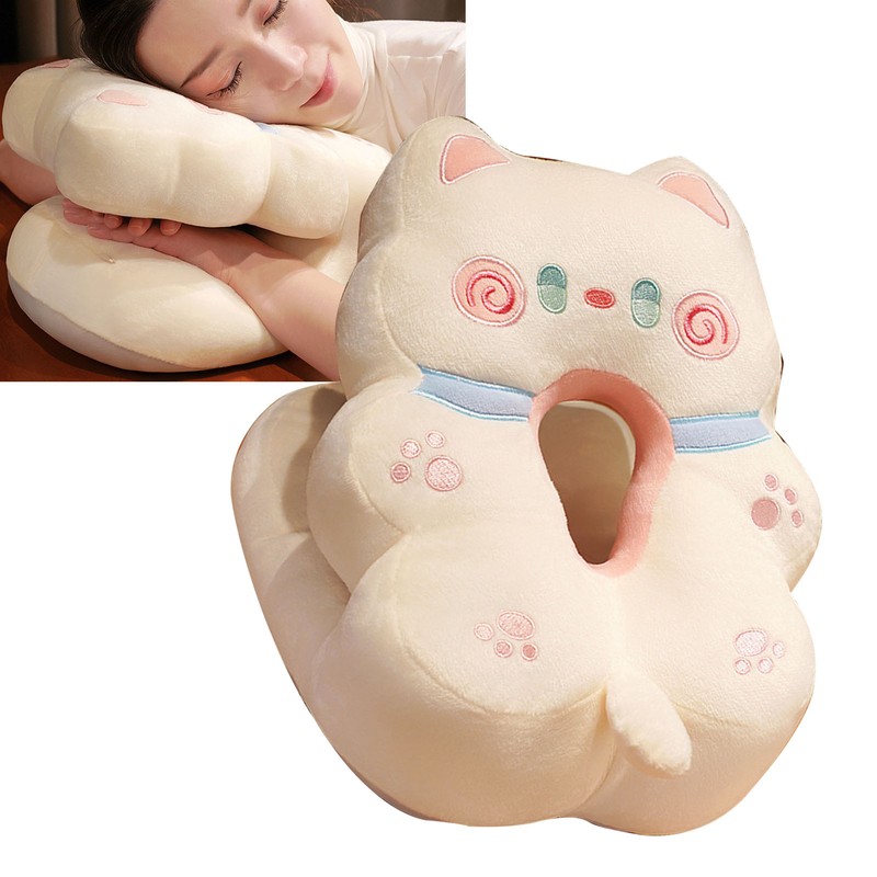 Ice Silk V Shaped Nap Pillow Napping Artifact Cute Animal