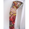 Fake Tattoo Adults Arm Sleeve Skull and Rose Design (T22)