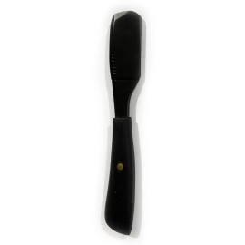 Mr Barber Premium Wood Handle Shaving Straight Pinch Razor - Black | Matte Black