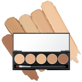 Paleta correctora de color en crema, corrector de color, cobertura completa, paleta de maquillaje, corrector de contorno, resaltador en barra, ilumina y sombrea la cara, herramienta de maquillaje (2#, all skin)