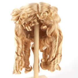 Monique Synthetic Mohair Blonde Light Peach Breanna 14"-15" Curly Doll Wig
