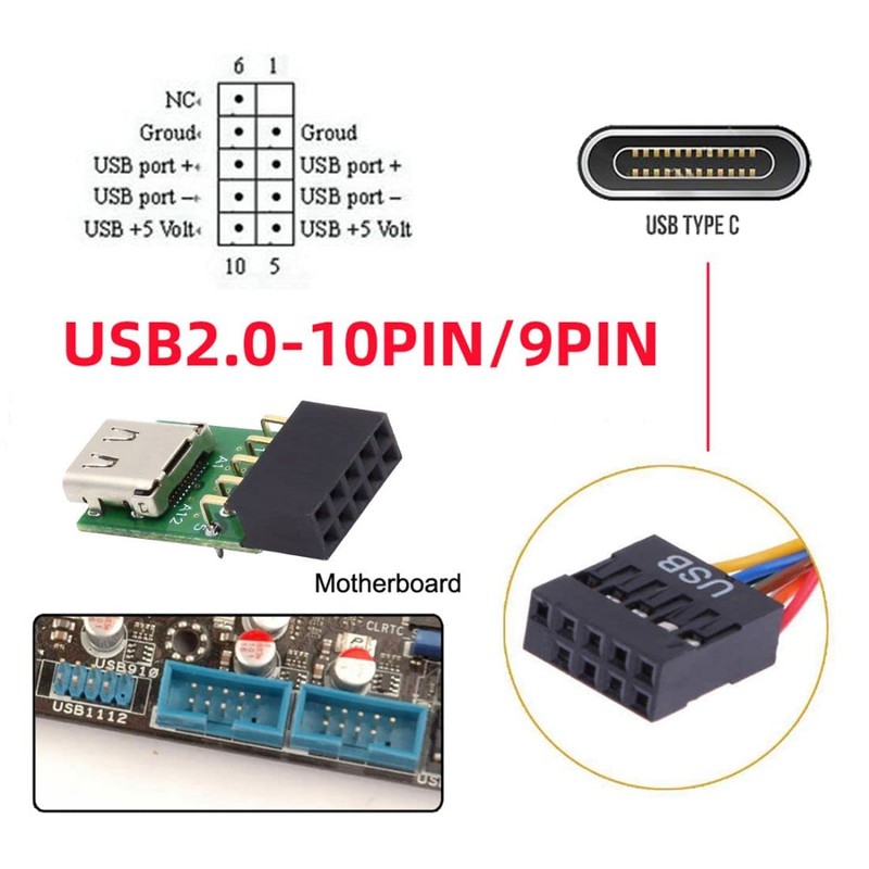 chenyang USB 2.0 Front Panel Header 9 Pin / 10