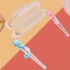 2 Pairs Kids Chopsticks - Cute Animal Cartoon Design, Plastic